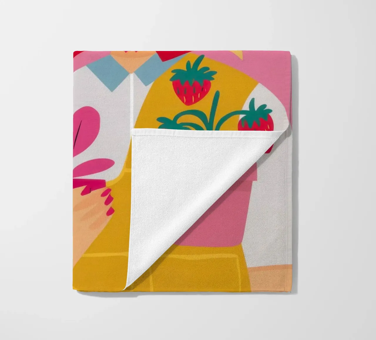Vaso di fiori con abito rosa telo mare da Lune Dreams