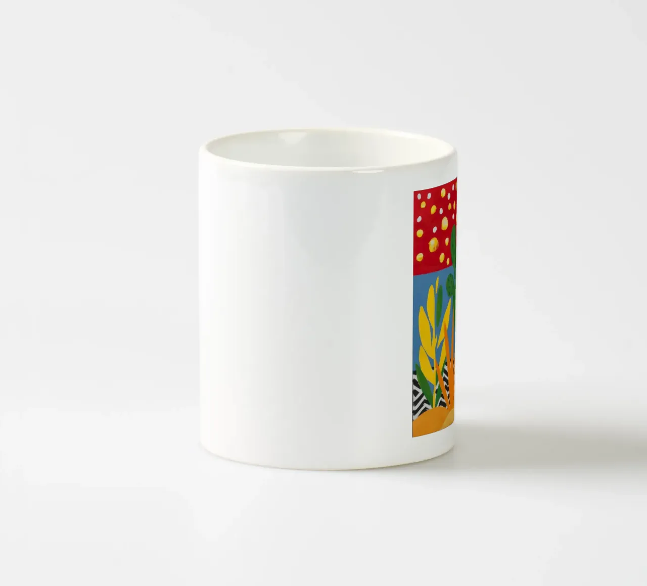Cactus a punti d'oro tazza in ceramica da Arcane Lines