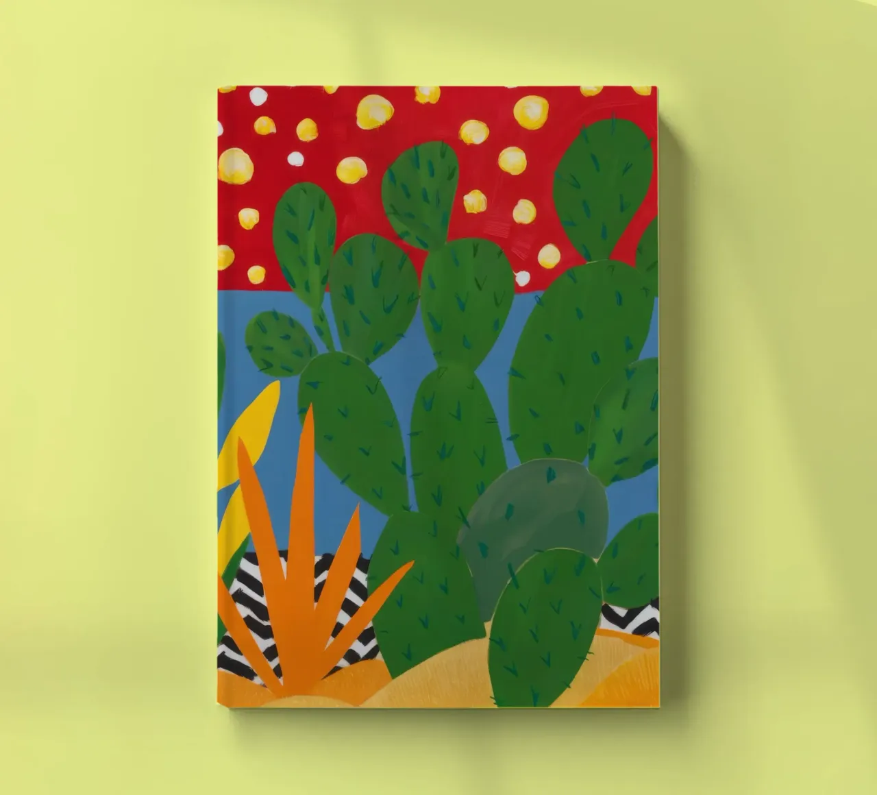 Golden Dot Cactus notebook by Arcane Lines