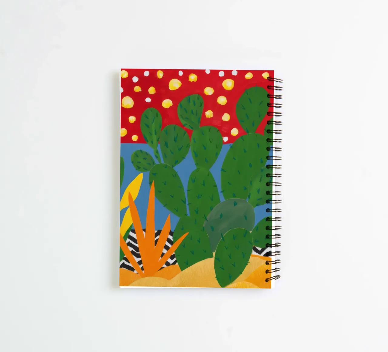 Golden Dot Cactus spiral notebook by Arcane Lines