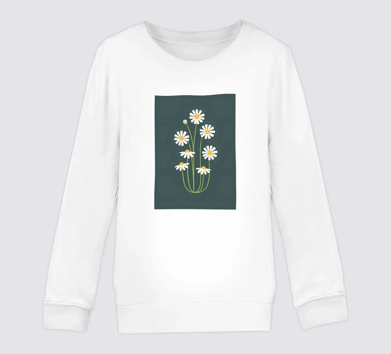 Fiori bianchi felpa bambino da Jose