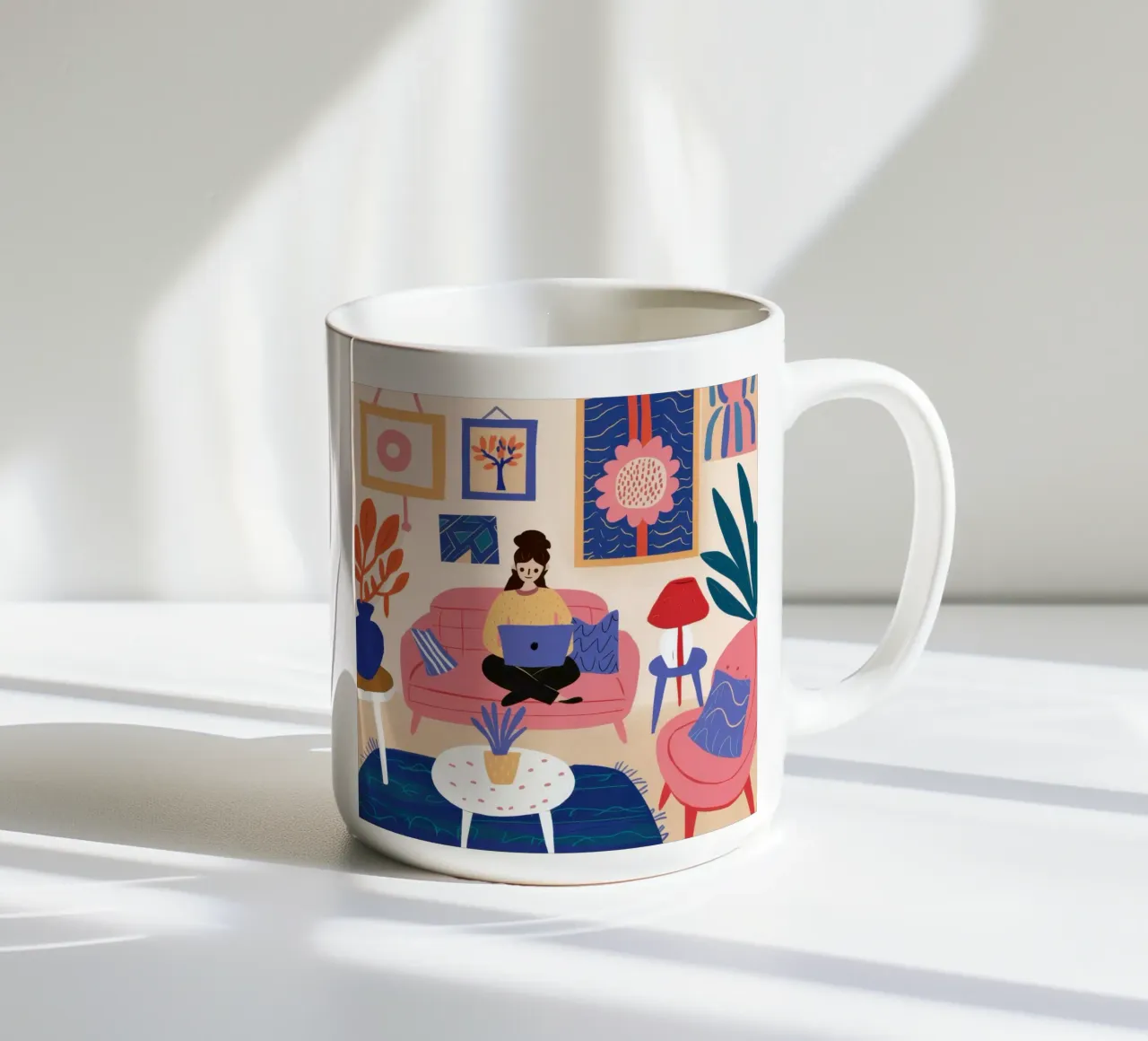 Hub per l'ufficio domestico chic tazza in ceramica da Monuments Fire