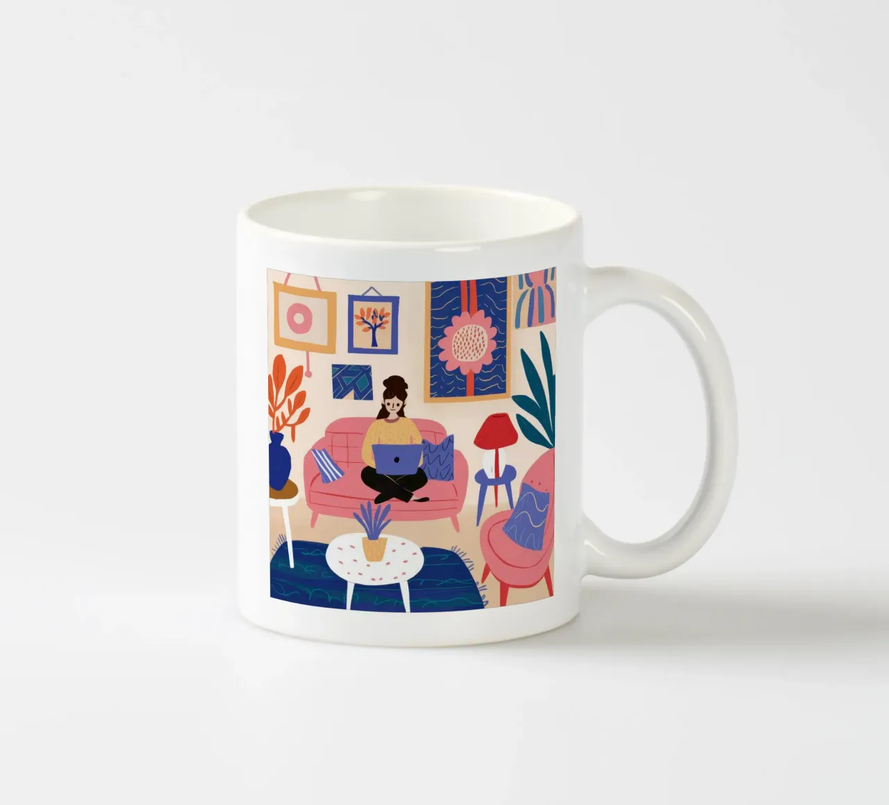 Hub per l'ufficio domestico chic tazza in ceramica da Monuments Fire