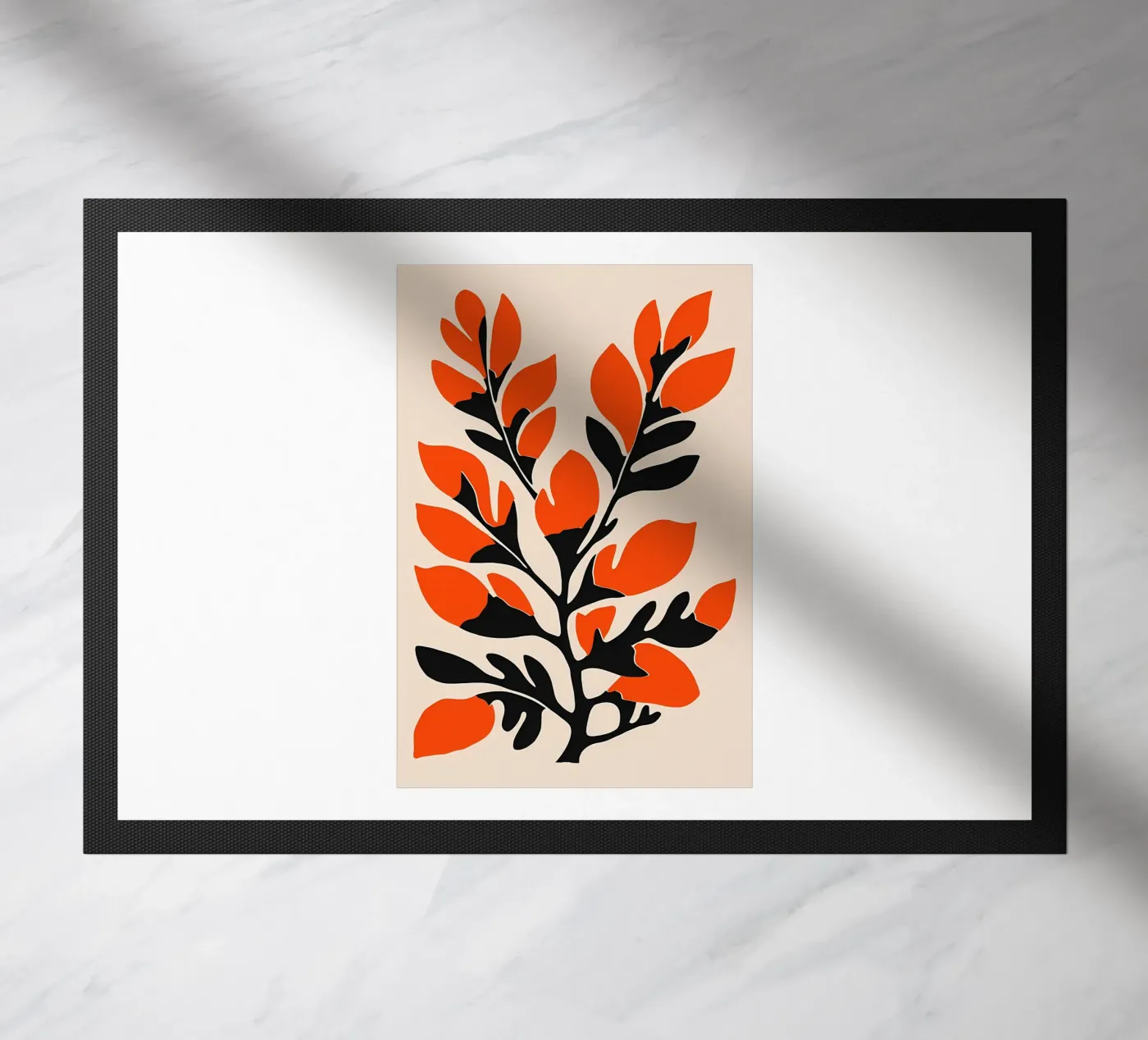 Bloemsierkunst deurmat van Jose