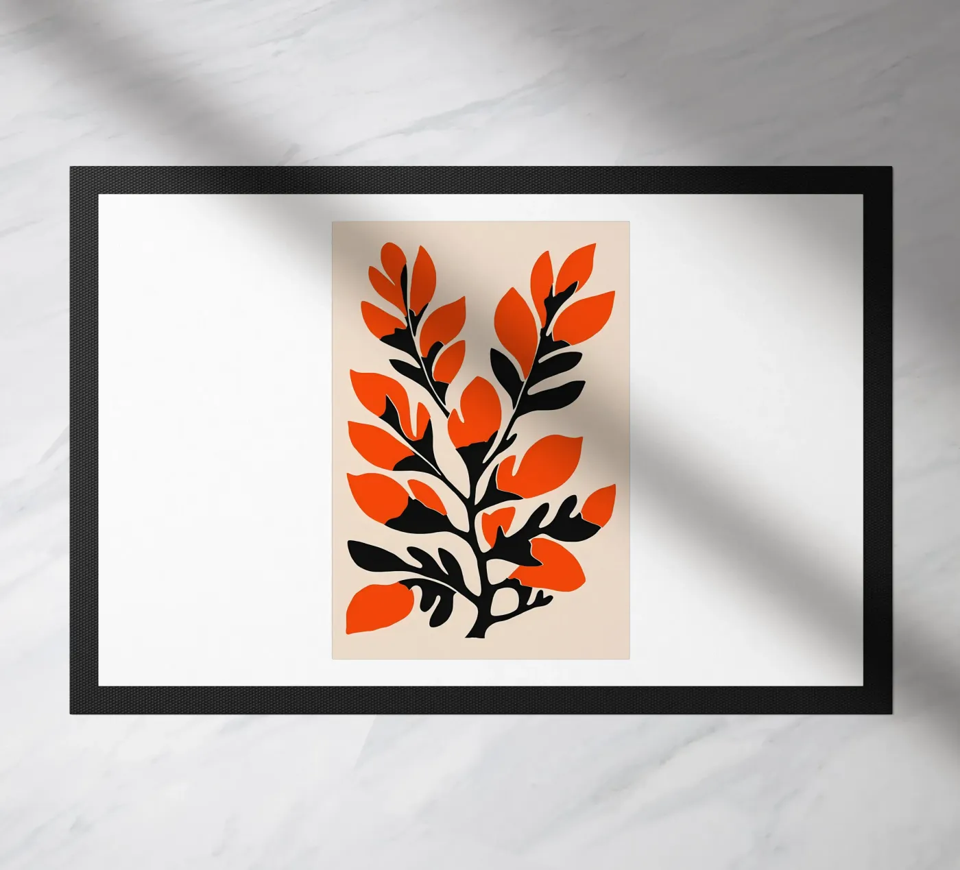 Bloemsierkunst deurmat van Jose