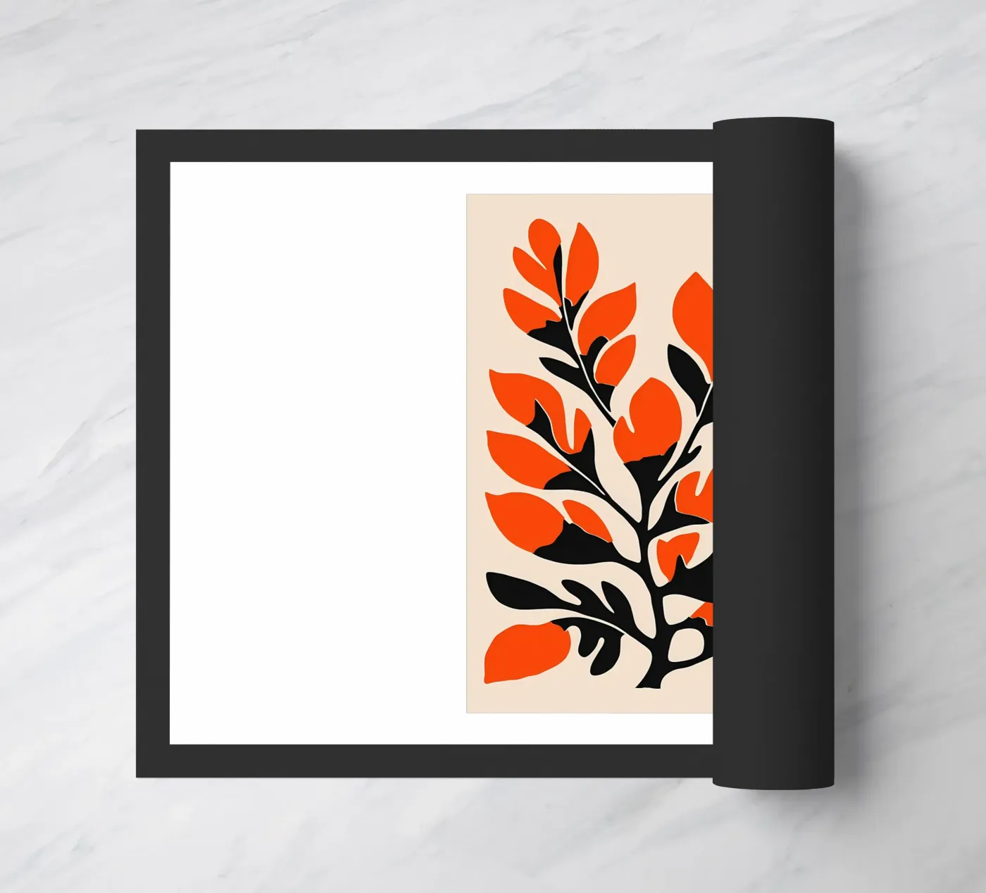 Bloemsierkunst deurmat van Jose