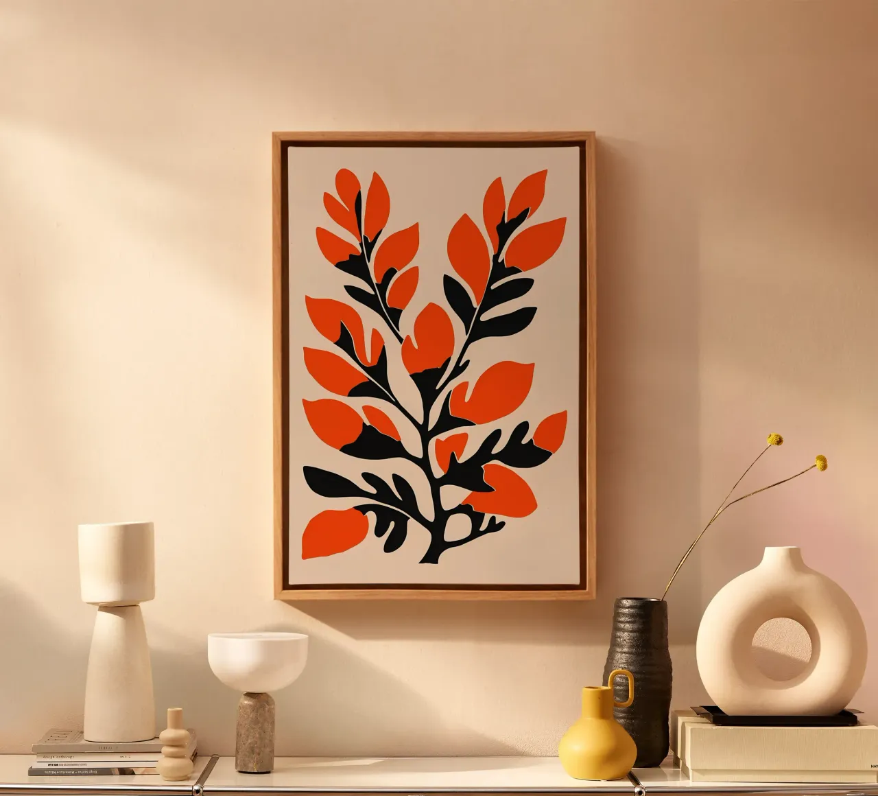 Arte floreale tela con Cornice a cassetta da Jose
