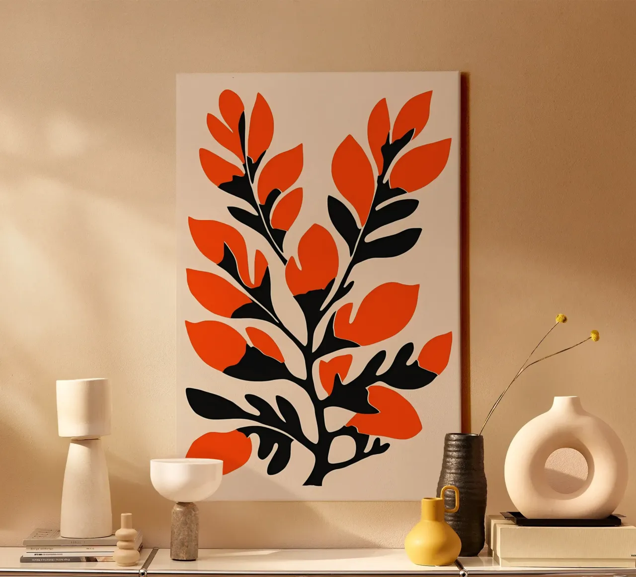 Arte floreale tela con Cornice a cassetta da Jose