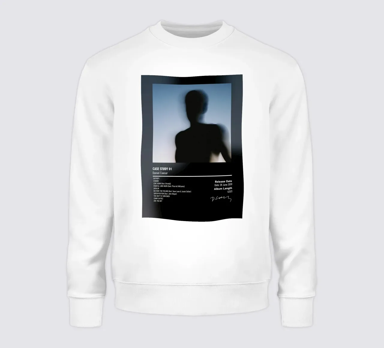 CASE STUDY 01 By Daniel Caesar felpa da DGUnder
