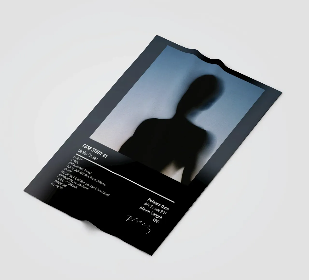 CASE STUDY 01 By Daniel Caesar coperta in pile da DGUnder