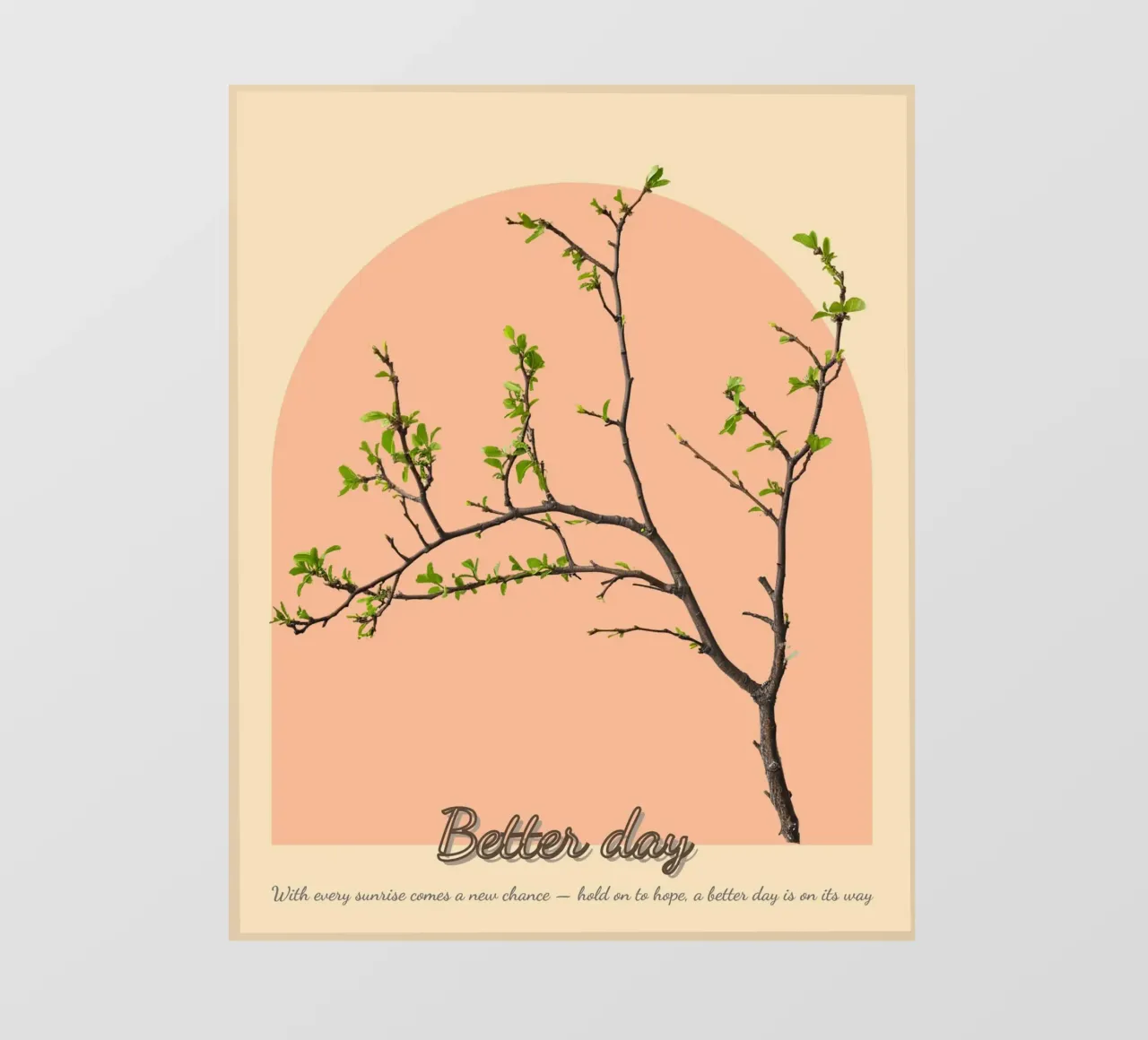 branch positive message pellicola backlit da Creaton