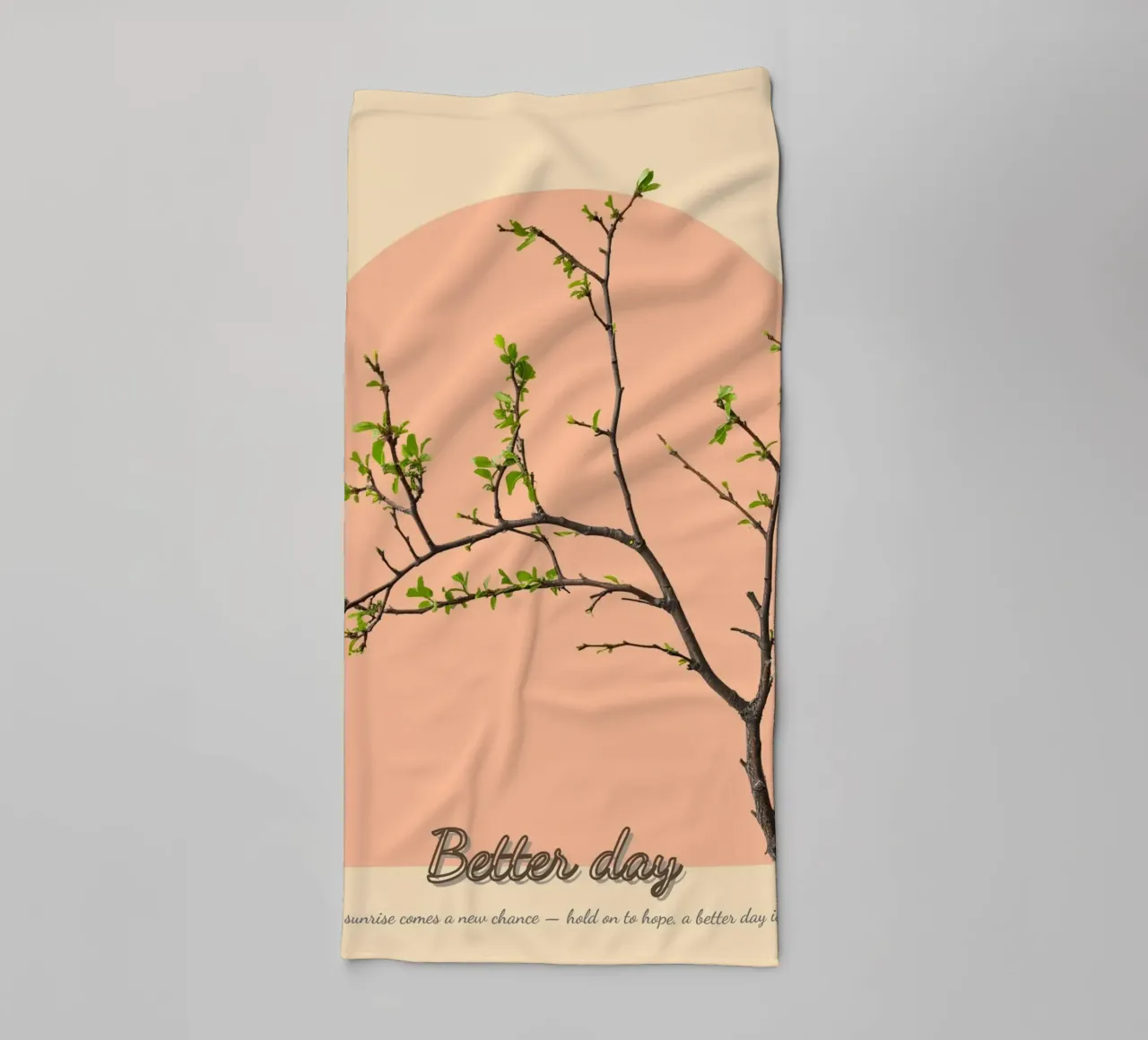 branch positive message asciugamano da bagno da Creaton