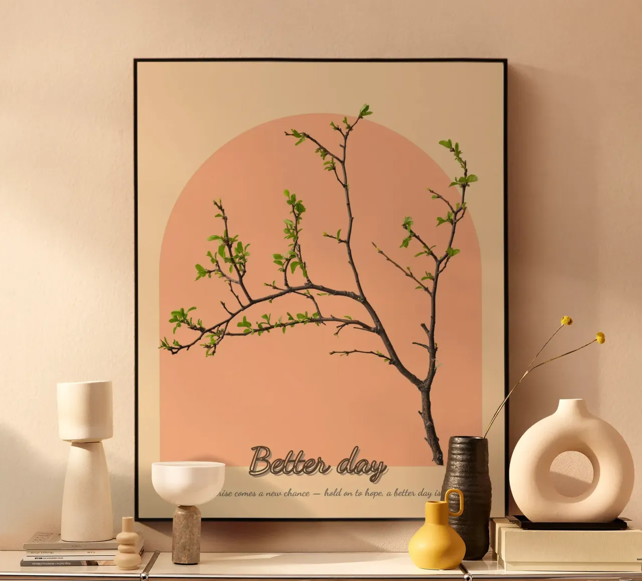 branch positive message alluminio dibond da Creaton