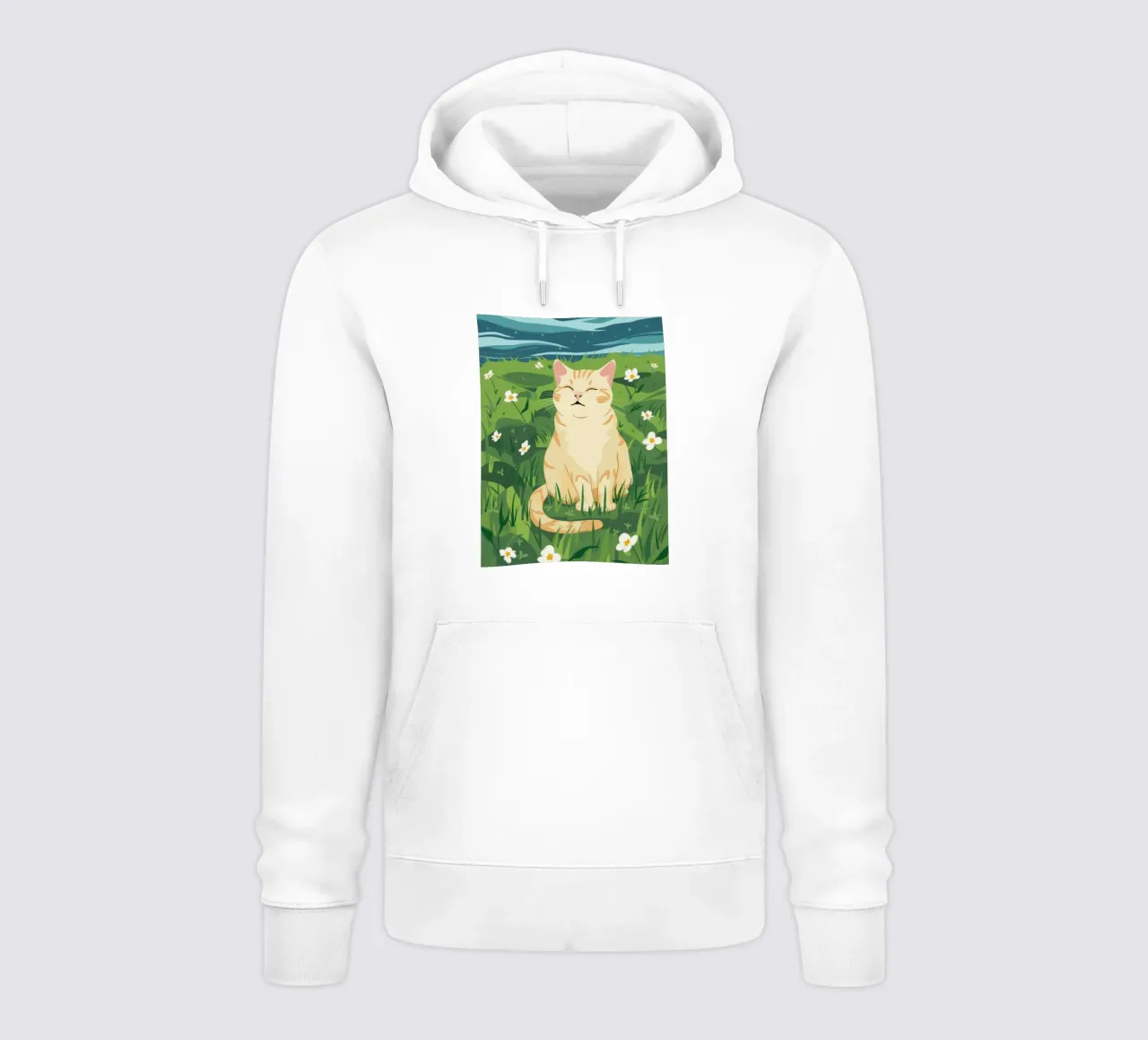 Gatto da giardino baciato dal sole felpa con cappuccio da Hollow Years
