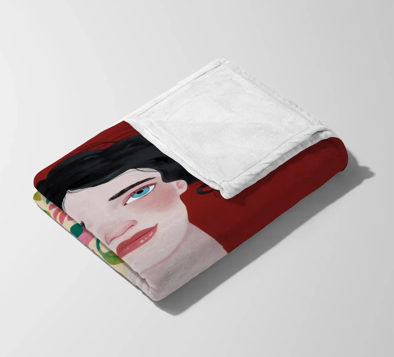 Floral Blouse Beauty fleece blanket by Lune Dreams