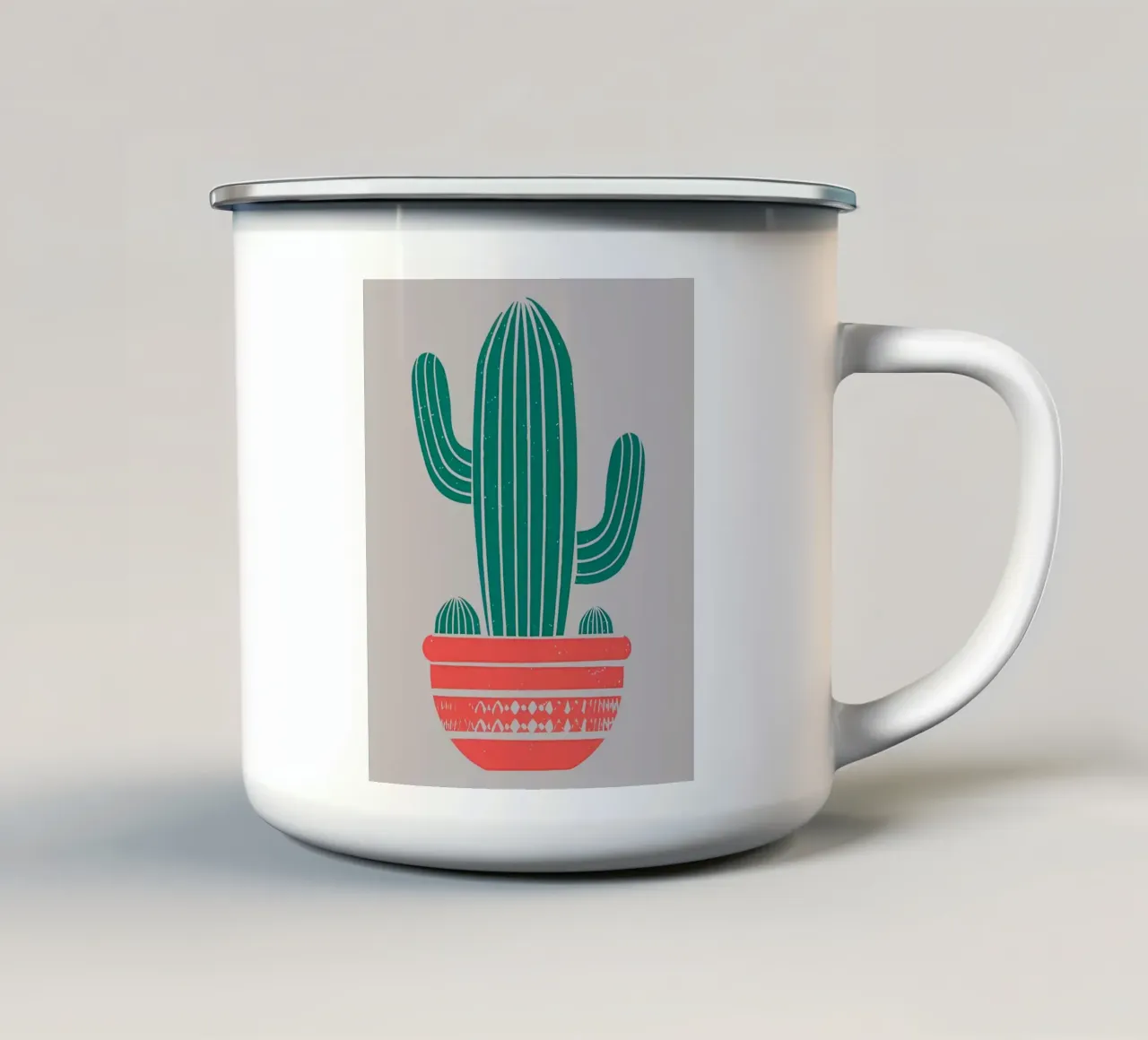 Cactus tazza in smalto da Jose