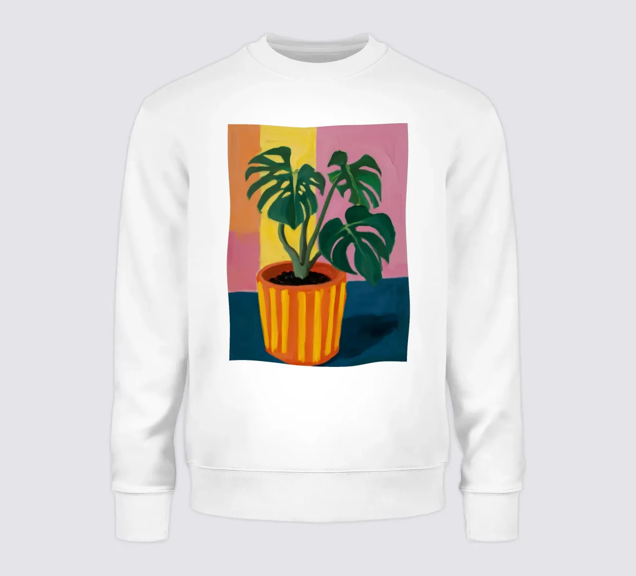 Monstera Pastello Mood felpa da Arcane Lines