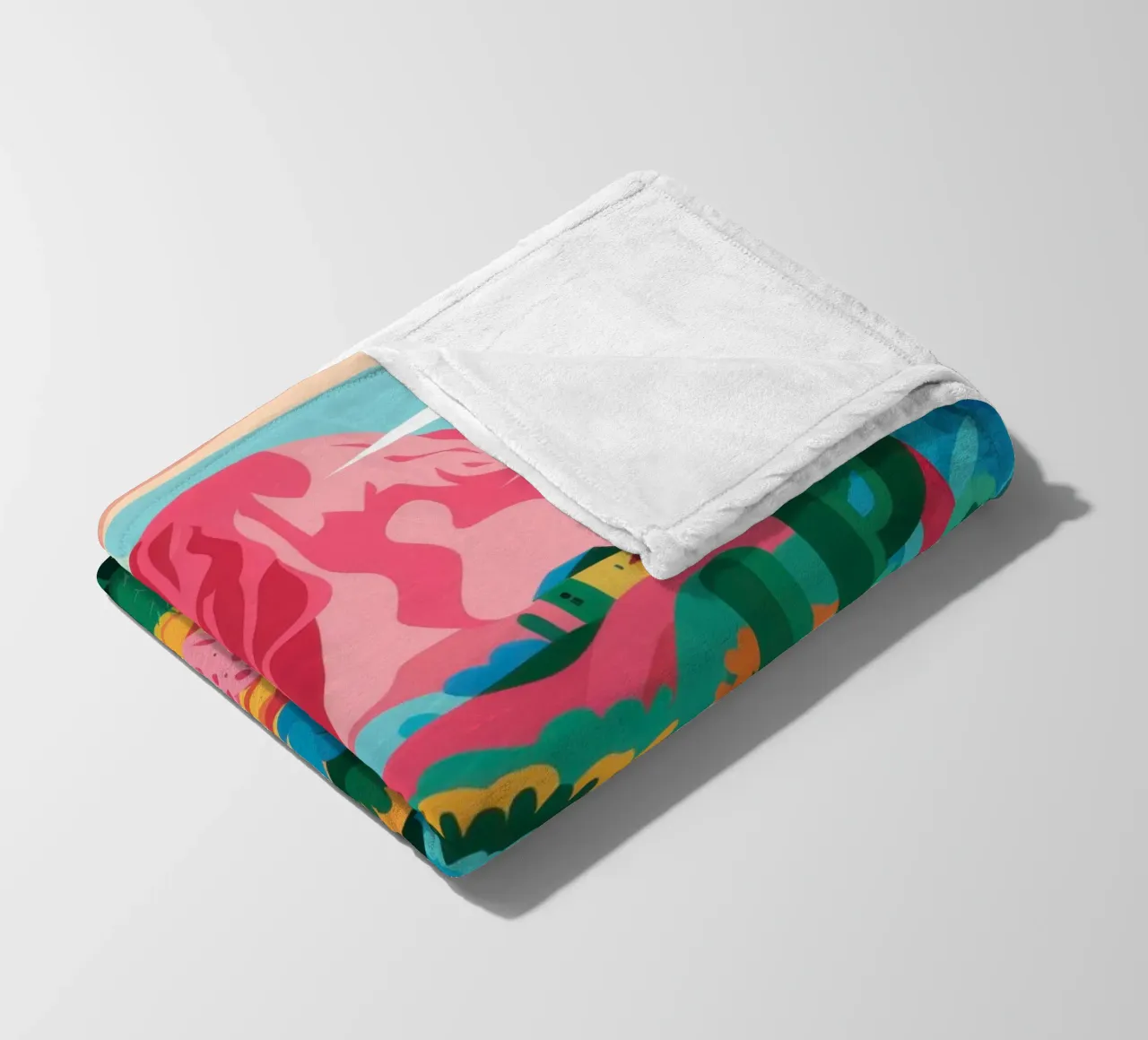 Canyon Bloom Vista fleece blanket by Monuments Fire