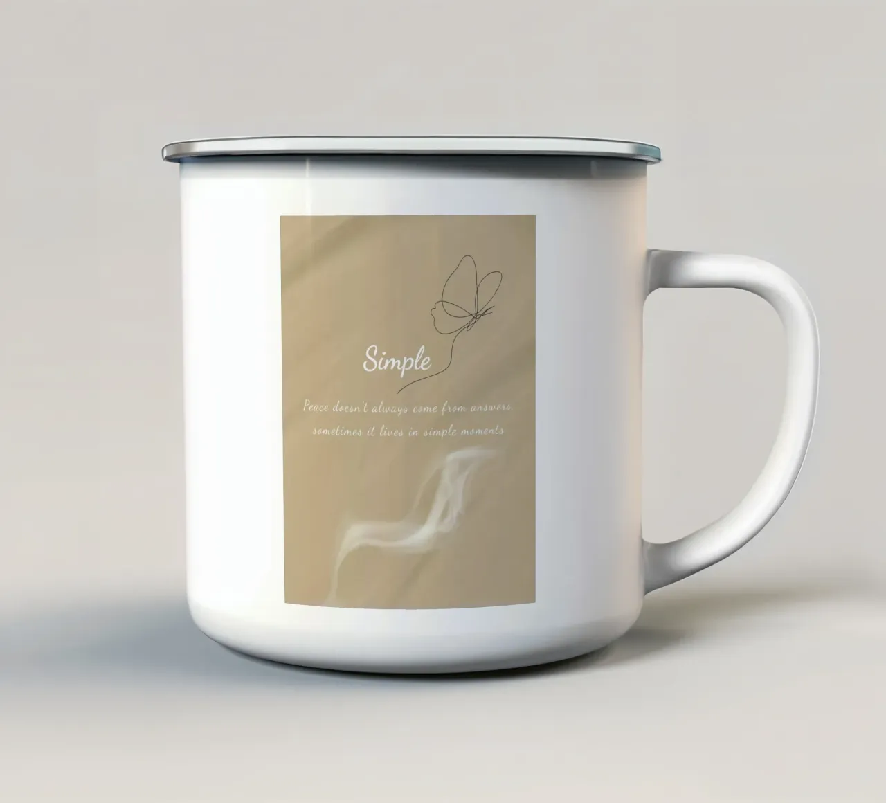 simple motivation tazza in smalto da Creaton