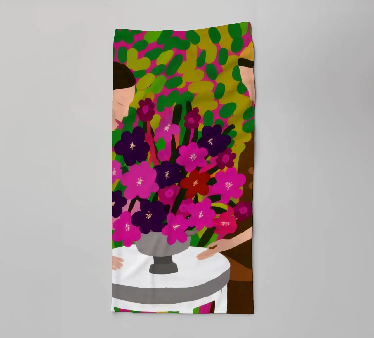 Collaborative Floral Creation towel by Hollow Years