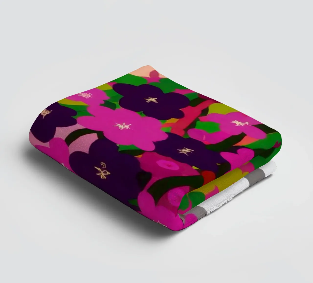 Collaborative Floral Creation towel by Hollow Years