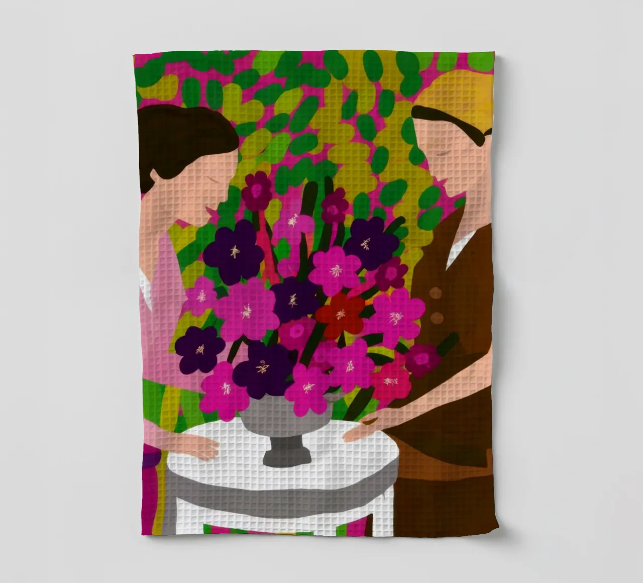 Création florale collaborative torchon de Hollow Years