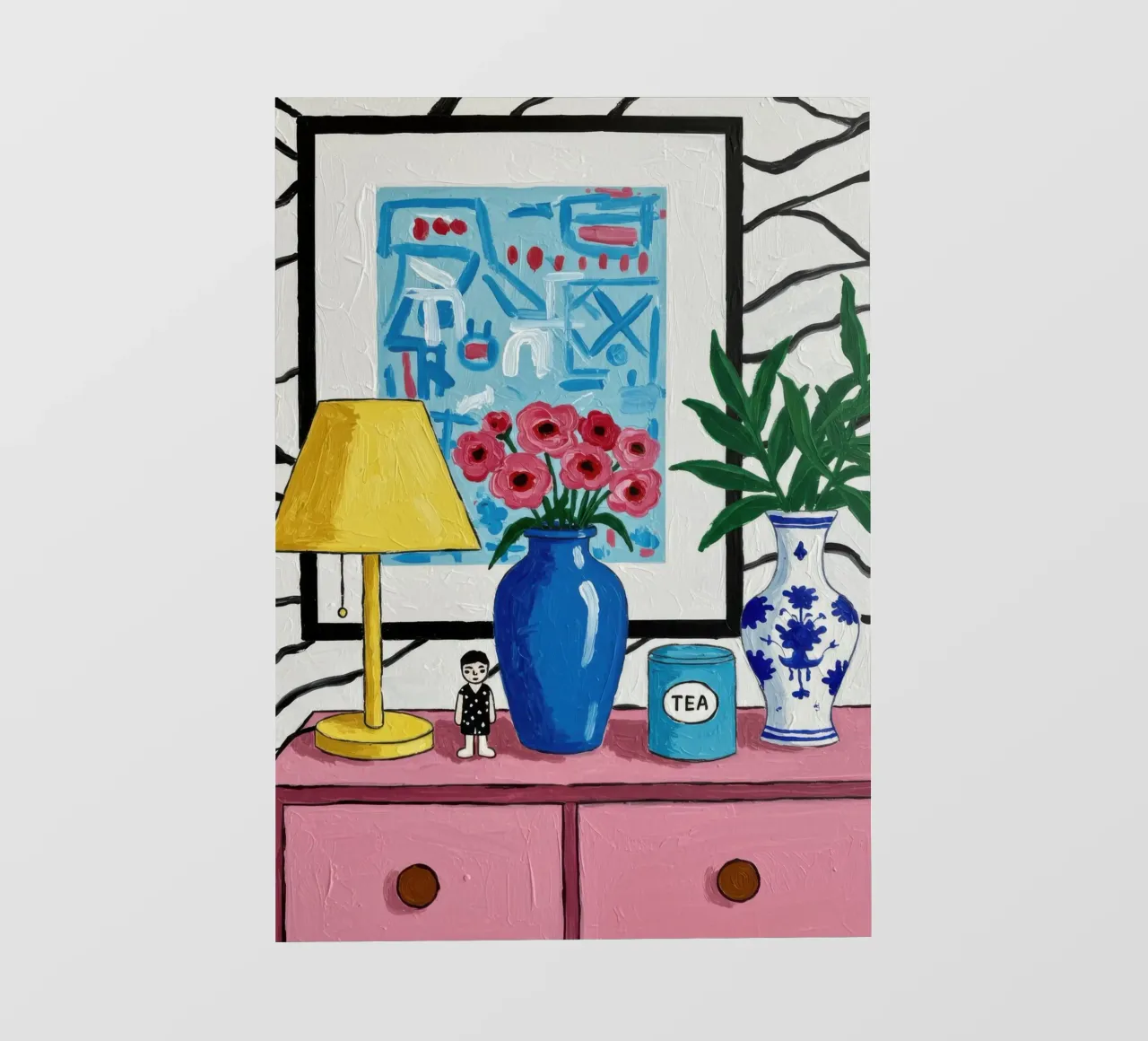 Vaso a cineserie Stillness telo in pvc da Lune Dreams