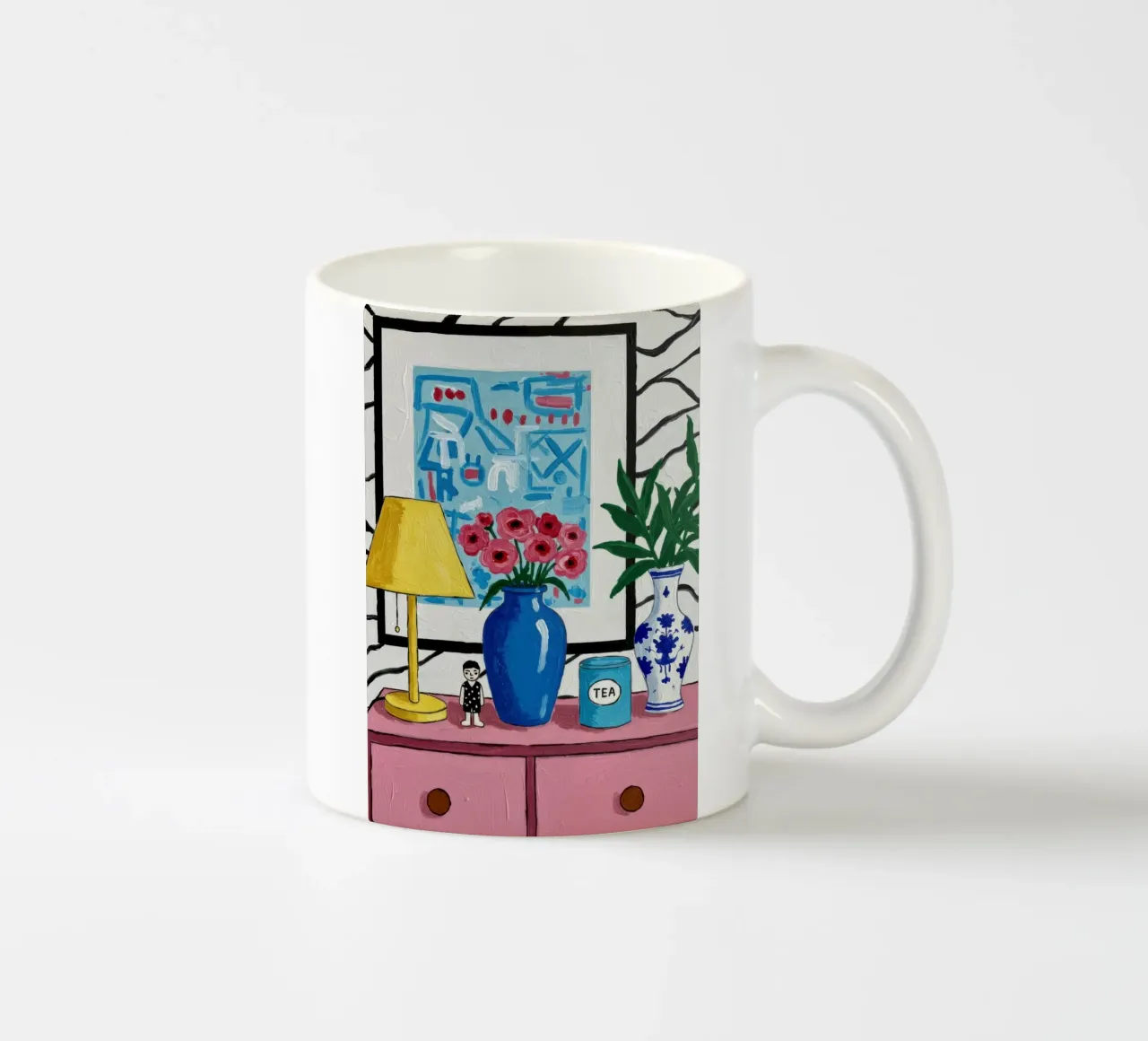 Vaso a cineserie Stillness tazza in ceramica da Lune Dreams