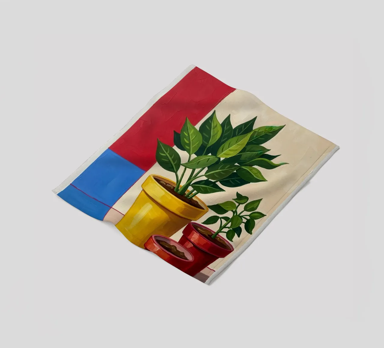 Potted Plant Duo fleece blanket by Lune Dreams