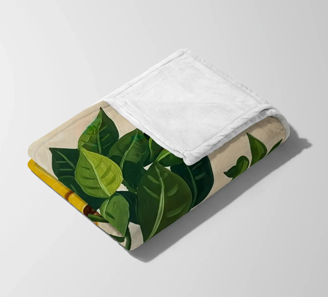 Potted Plant Duo fleece blanket by Lune Dreams