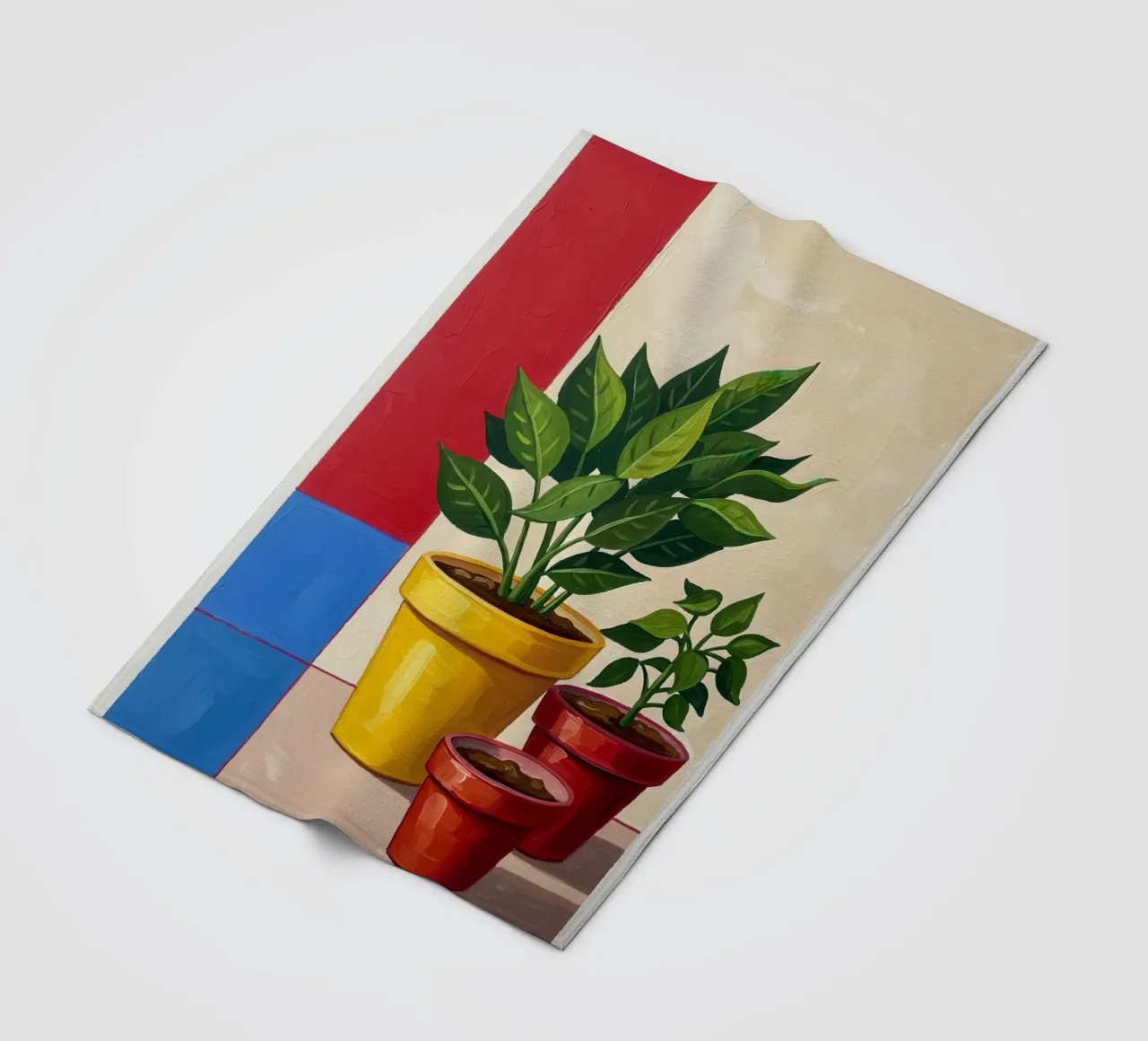 Potted Plant Duo fleece blanket by Lune Dreams