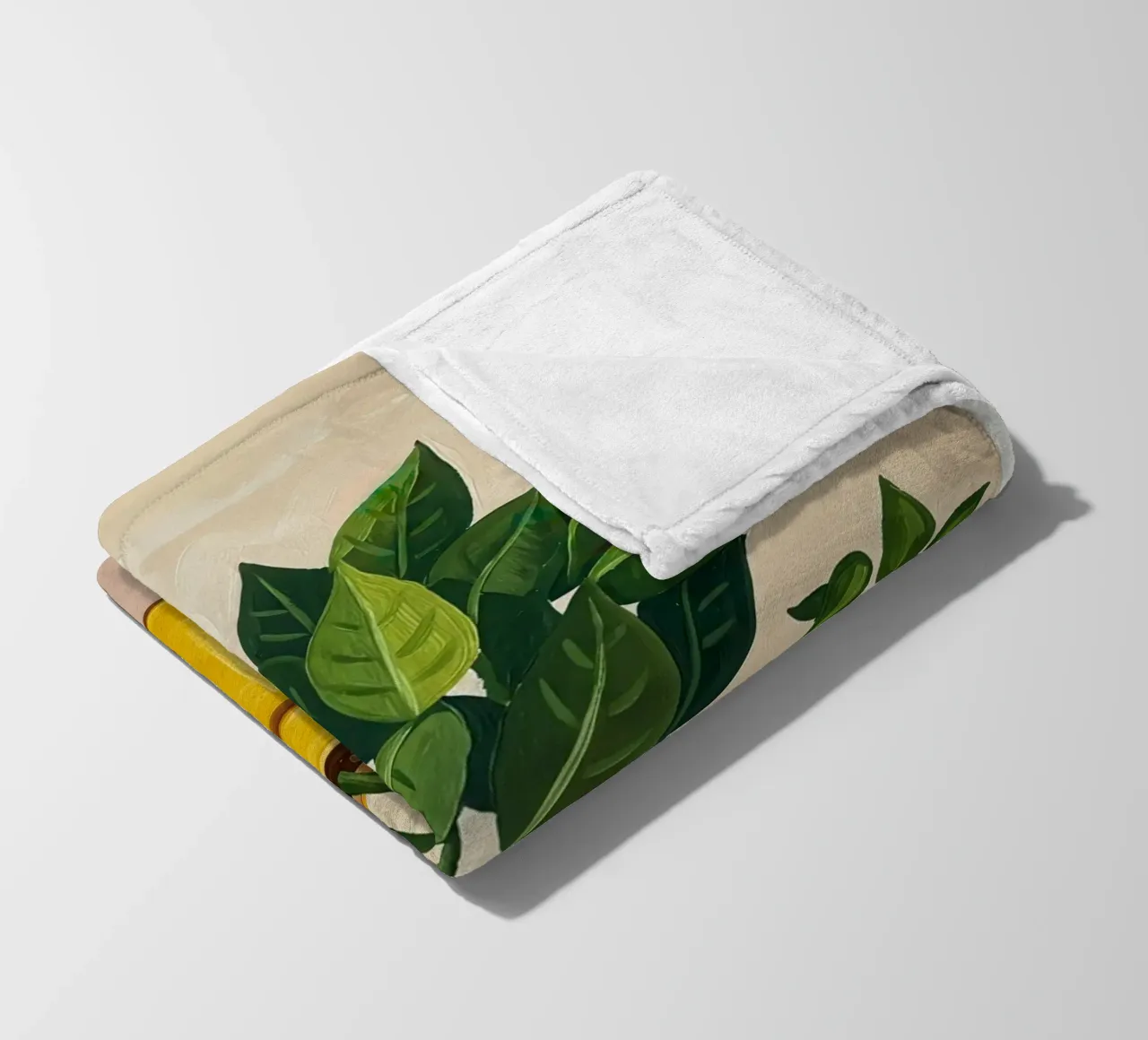 Potted Plant Duo fleece blanket by Lune Dreams