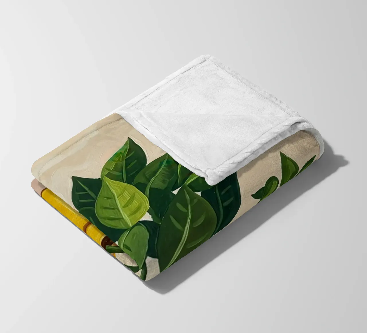 Potted Plant Duo fleece blanket by Lune Dreams