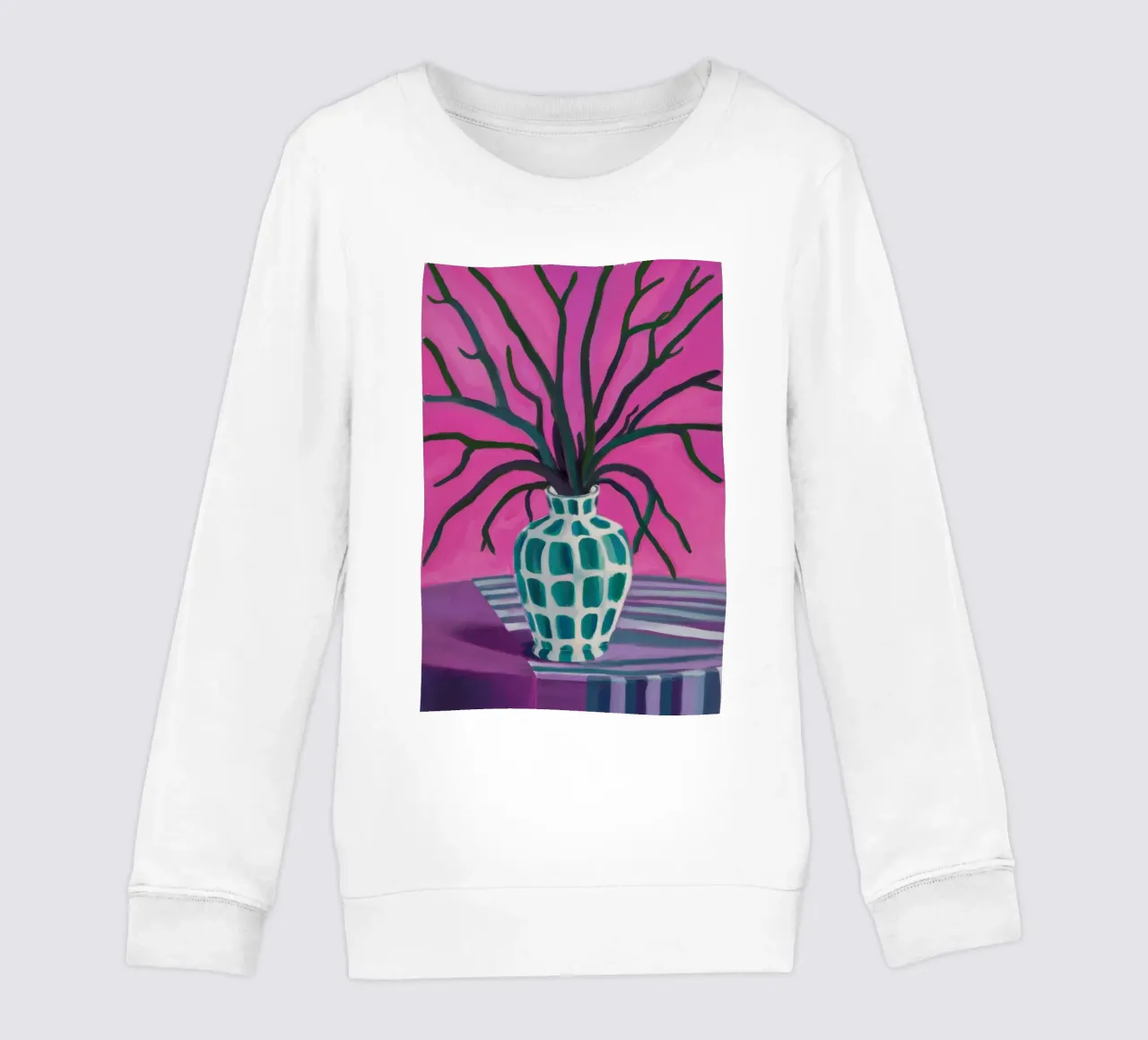 Sagoma di ramo fucsia felpa bambino da Arcane Lines