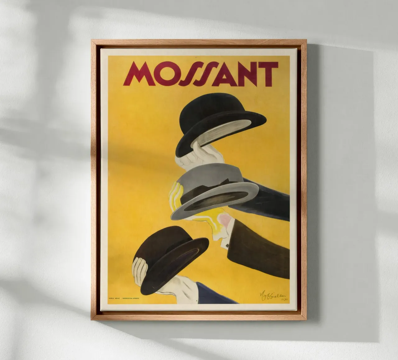 Mossant tela con Cornice a cassetta da muench benjamin