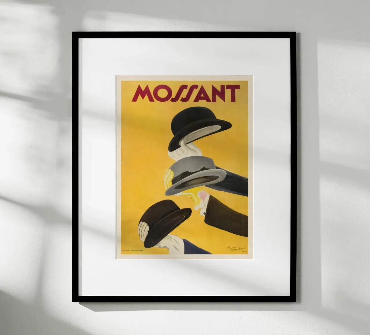Mossant poster met houten frame van muench benjamin