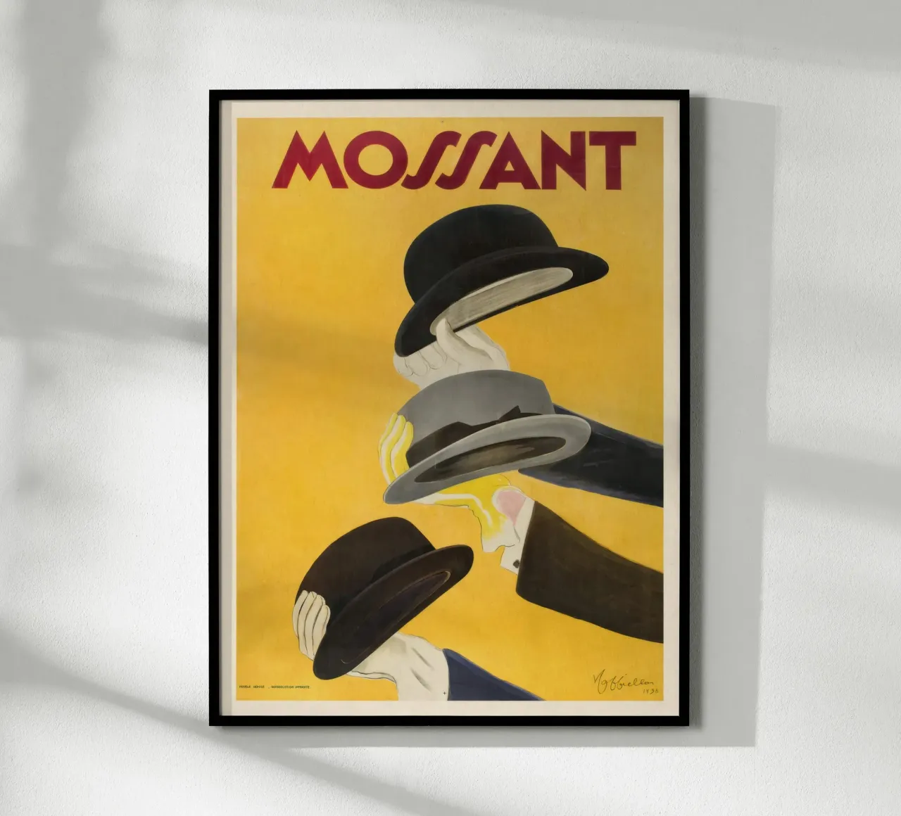 Mossant poster met houten frame van muench benjamin
