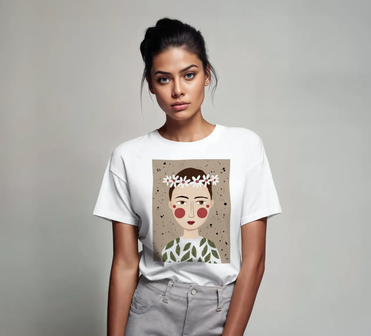 Corona di margherite maculate t-shirt da Hollow Years