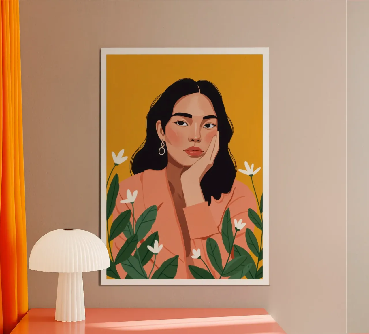 Contemplative Gaze poster by Lune Dreams