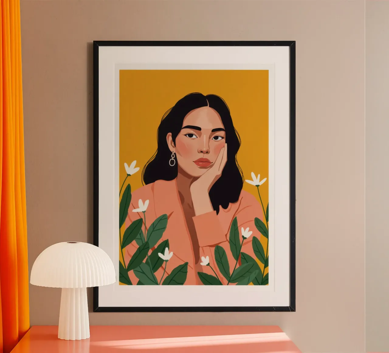 Contemplative Gaze poster by Lune Dreams