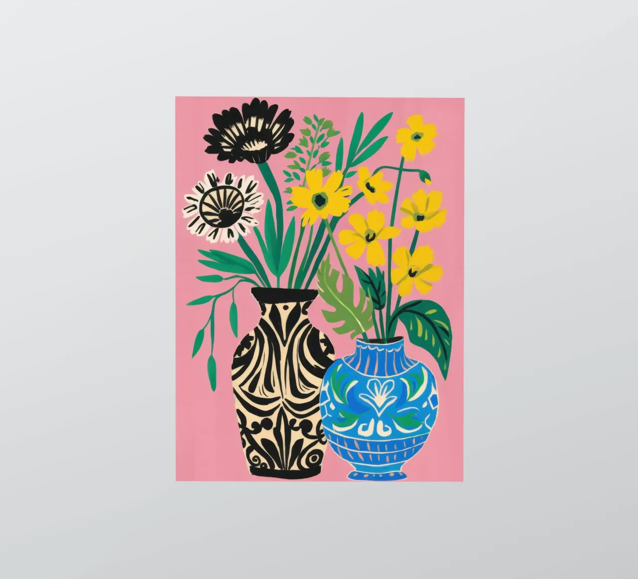 Zebra Daisy Duo sticker by Arcane Lines