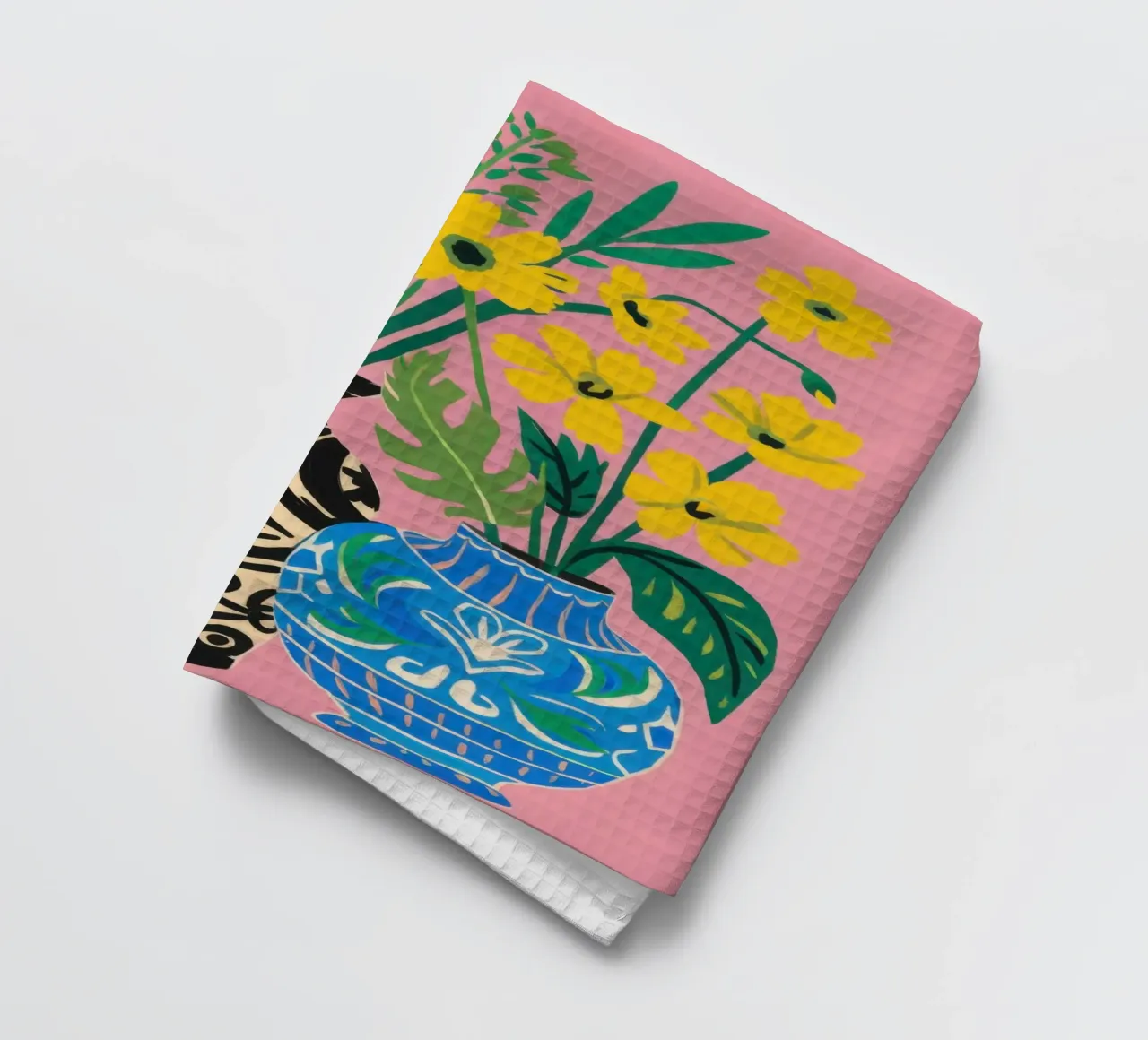 Zebra Daisy Duo canovaccio da cucina da Arcane Lines