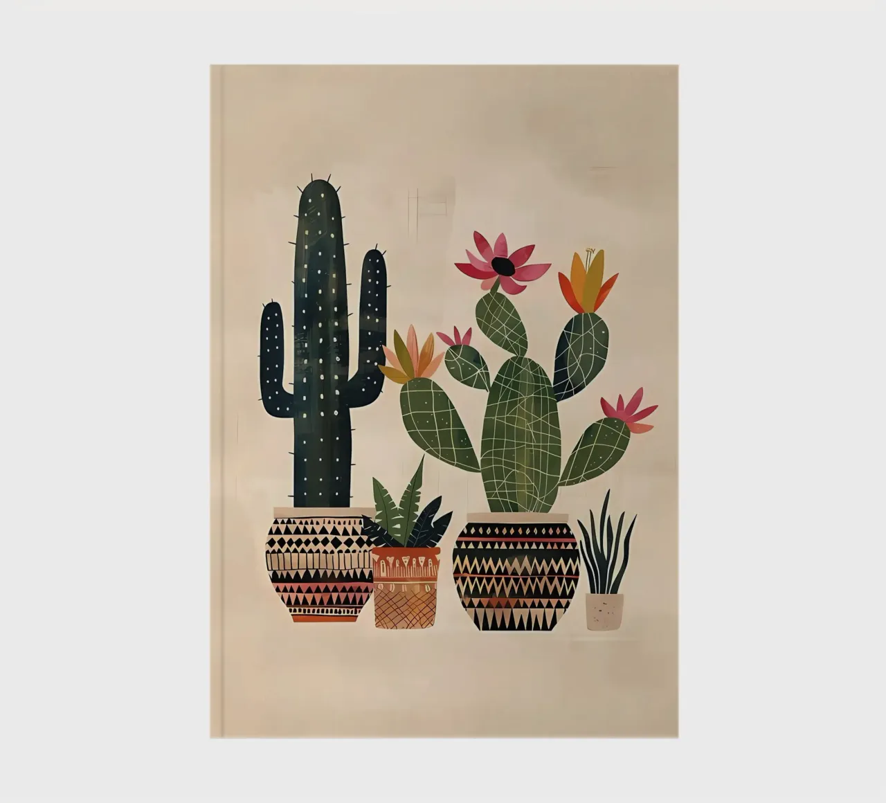 Abstract Cactus Art notebook by Jose