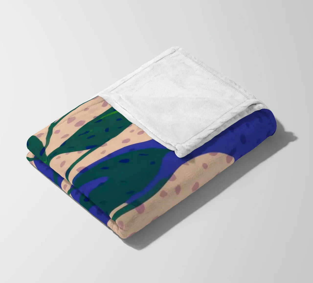 Indigo Leaf Study Fleecedecke von Monuments Fire