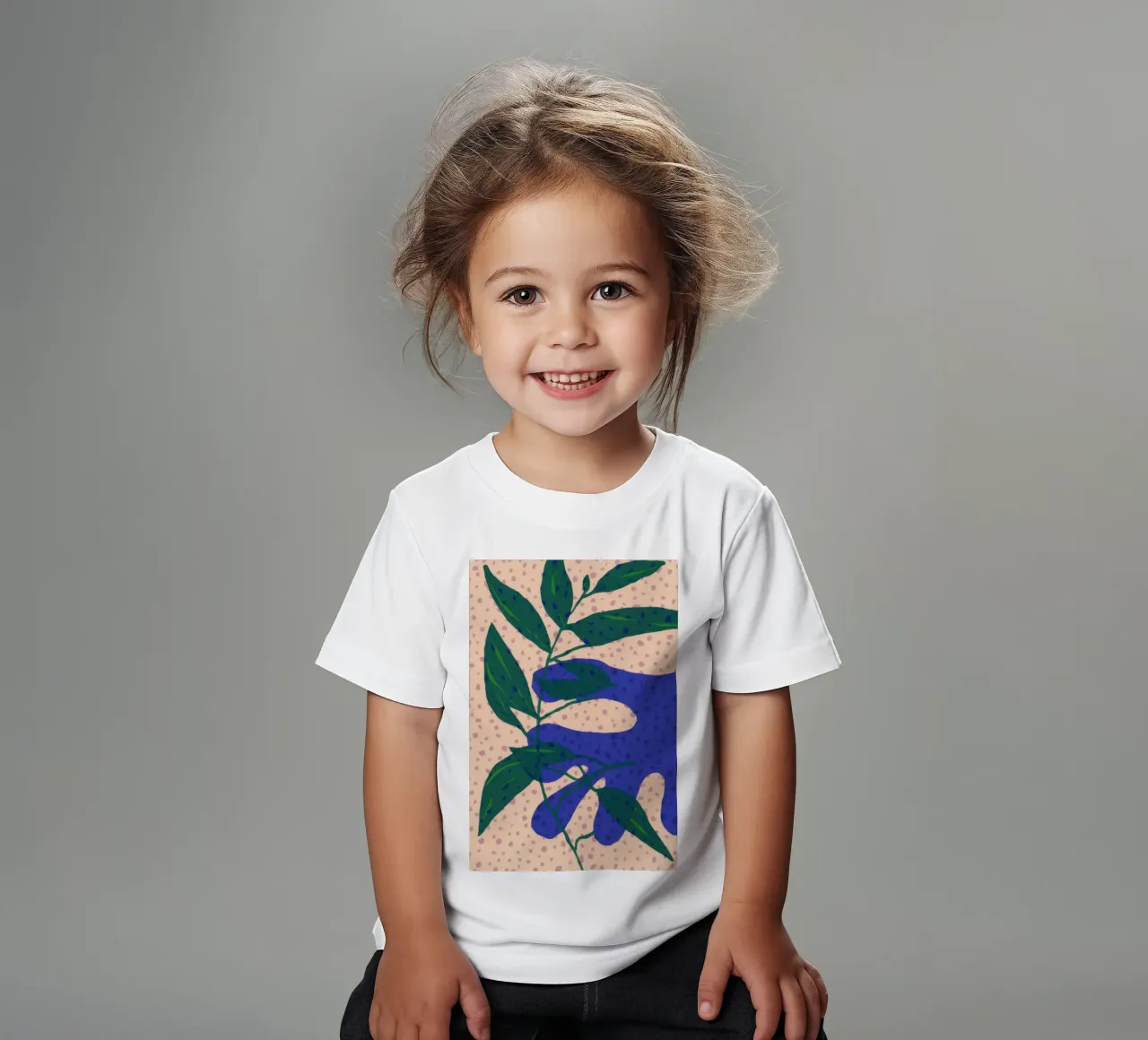 Studio della foglia d'indaco t-shirt bambini da Monuments Fire