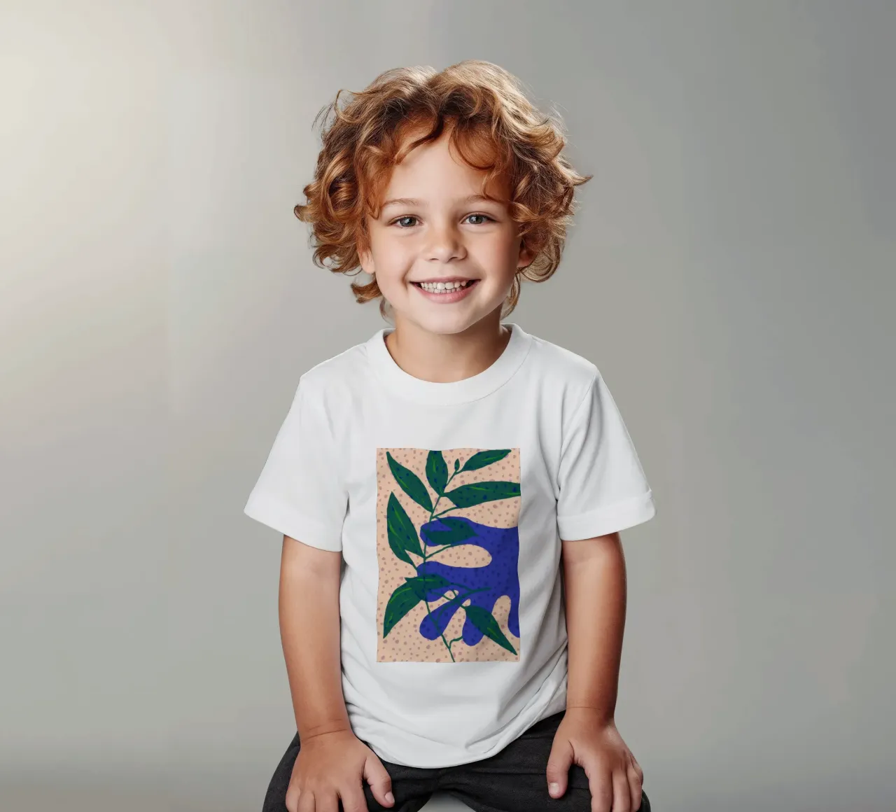 Studio della foglia d'indaco t-shirt bambini da Monuments Fire