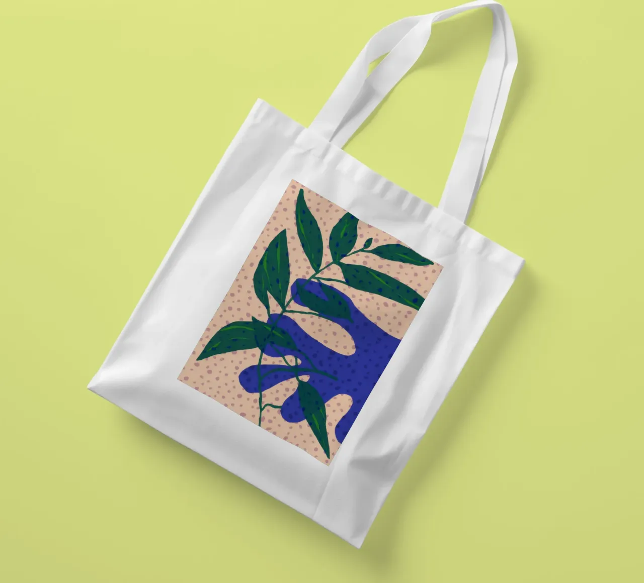 Indigo Leaf Study tote bag by Monuments Fire