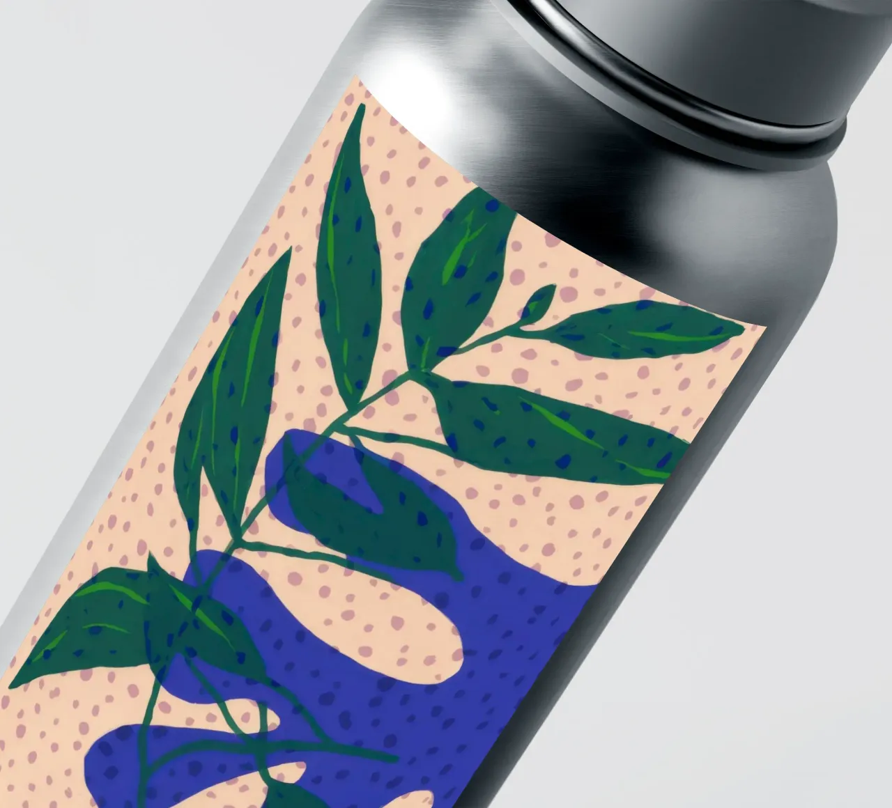 Indigo Leaf Study sticker by Monuments Fire