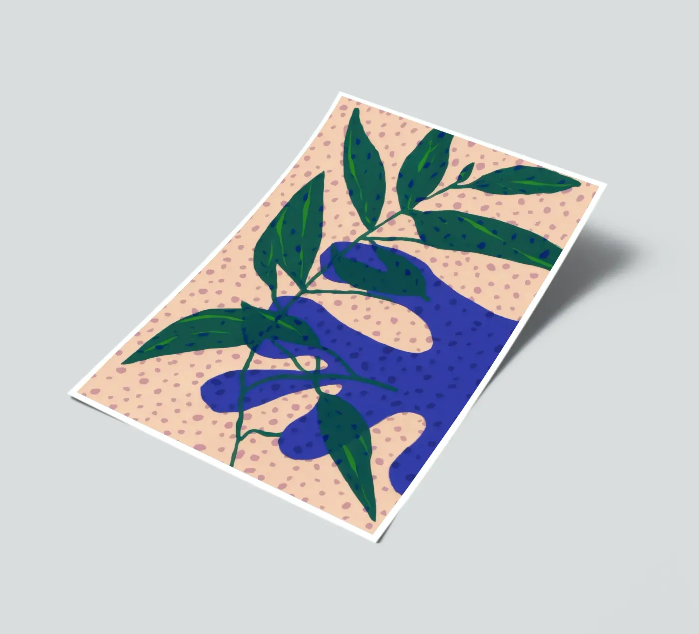 Indigo Leaf Study Stickerbogen von Monuments Fire
