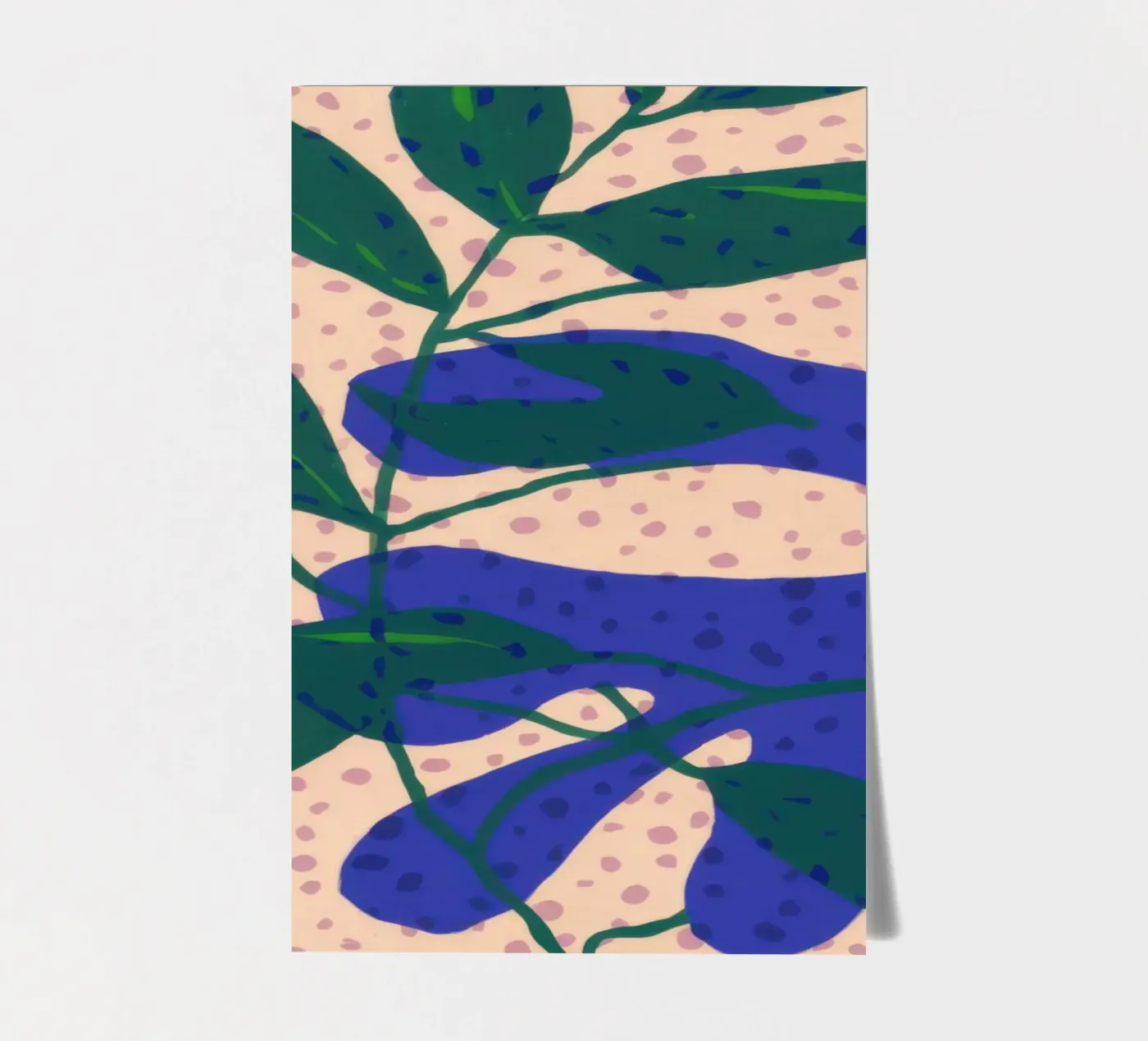 Indigo Leaf Study Stickerbogen von Monuments Fire